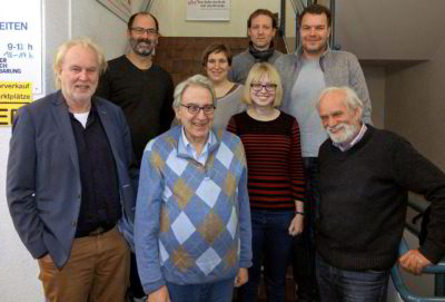 (v.l.) Dr. Volker Brand (Fraktionsvorsitzender), Thomas Fritz (Sprecher d. Ortsverbandes), Ludger Mogge (Kassierer), Laura Ellen Smaczny (Schriftführerin), Tobias Wolf, Victoria Balke, Andreas Edler (Sprecher d. Ortsverbandes) und Rainer Müller-Held