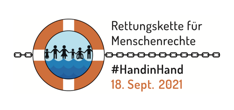 Rettungskette für Menschenrechte – #HandInHand